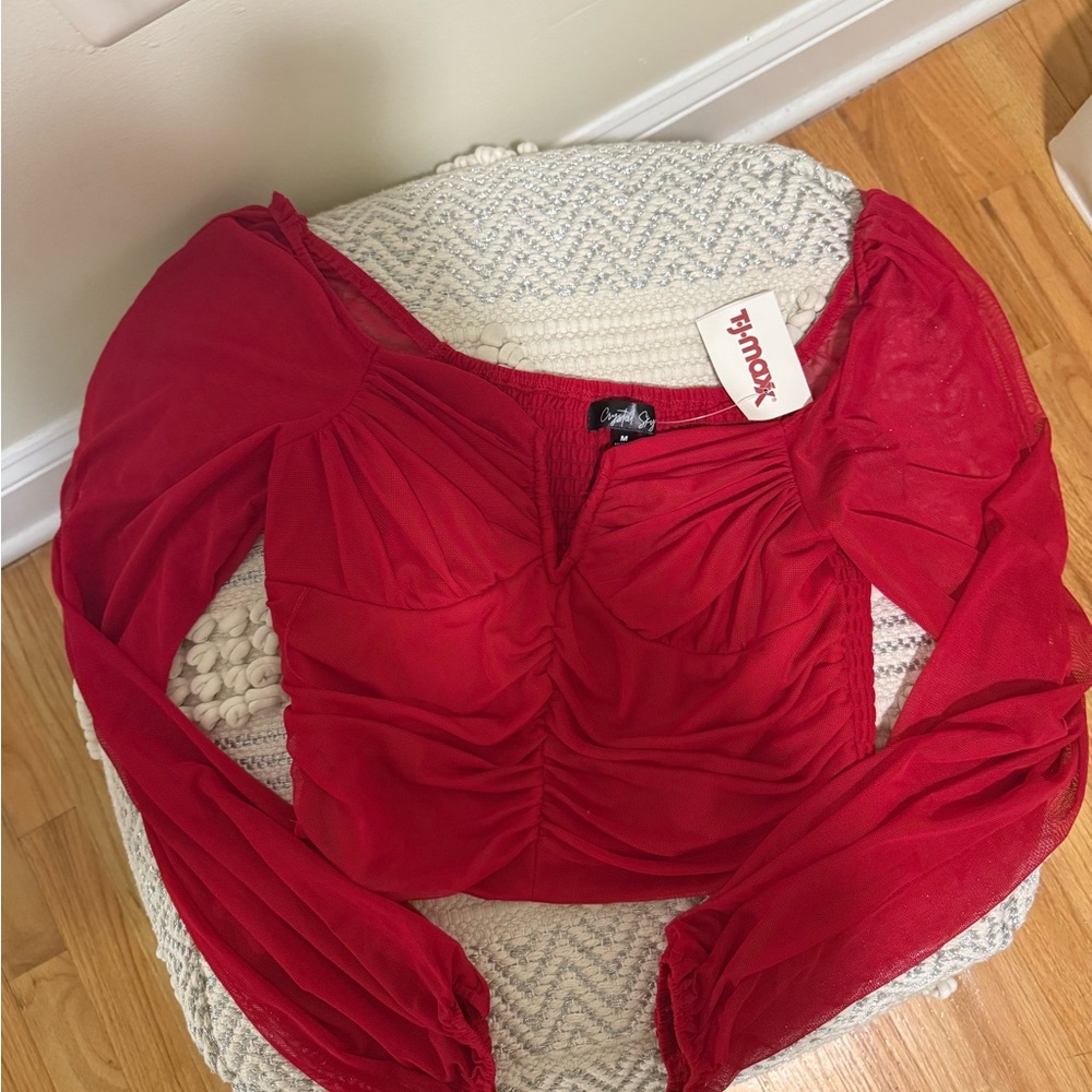 Red Women's Blouse